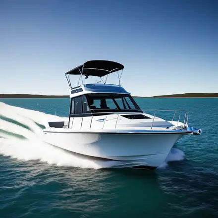 boat with fly bridge