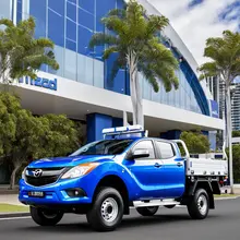 Tradie Vehicle in front of commercial building