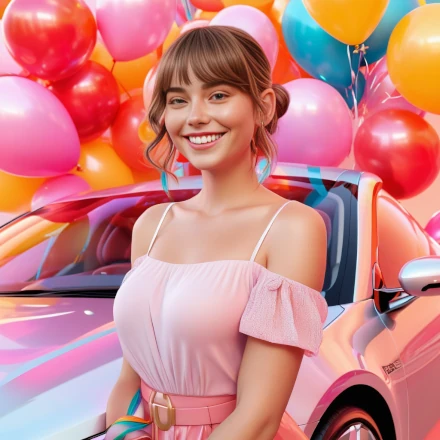 Happy first-time car buyer holding keys to their new vehicle