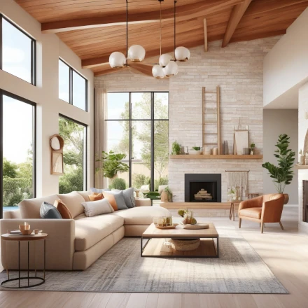 Living Room Renovation stylish furnishings