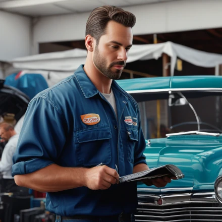 A mechanic conducts a thorough inspection of a used car before a private sale