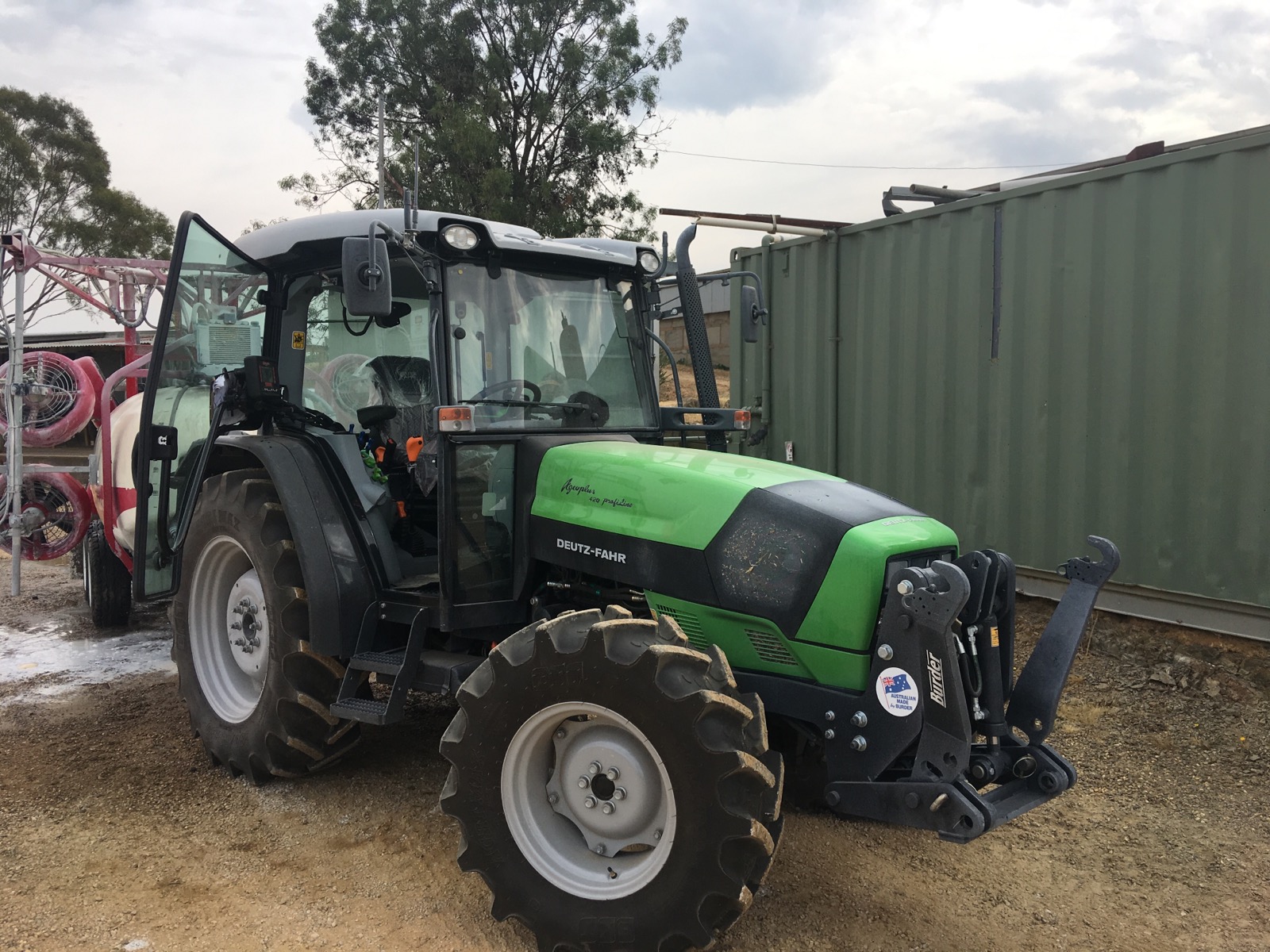Vineyard Harvester and Tractor
